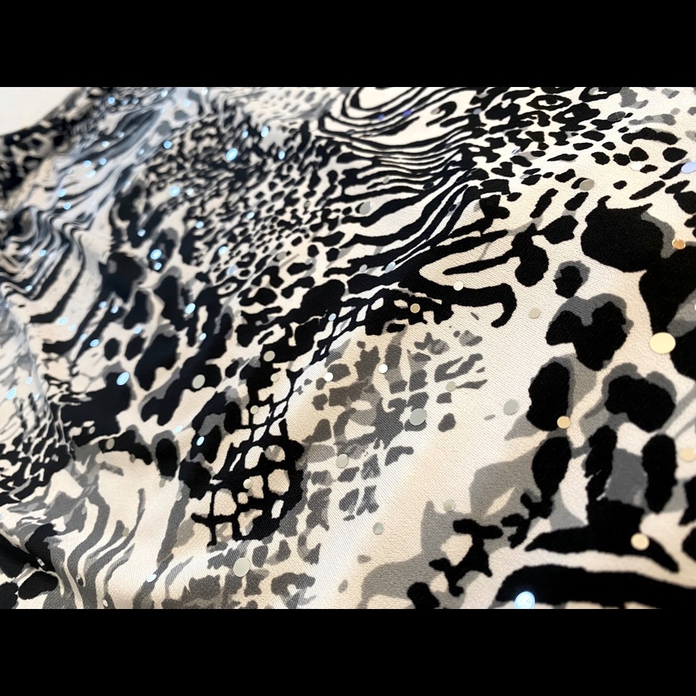 Black and white dress shirt